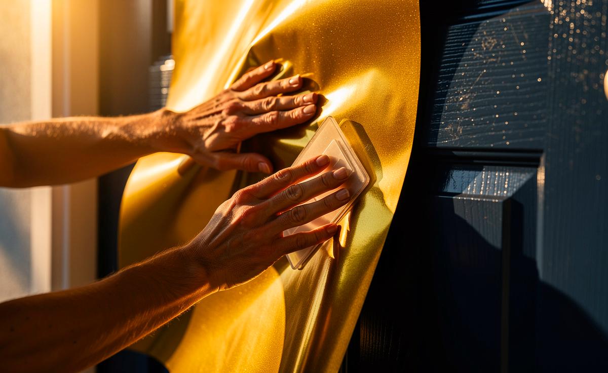 Haustüren aus Goldfolie? Heimwerker-Profis verraten das Geheimnis hinter dem Trend